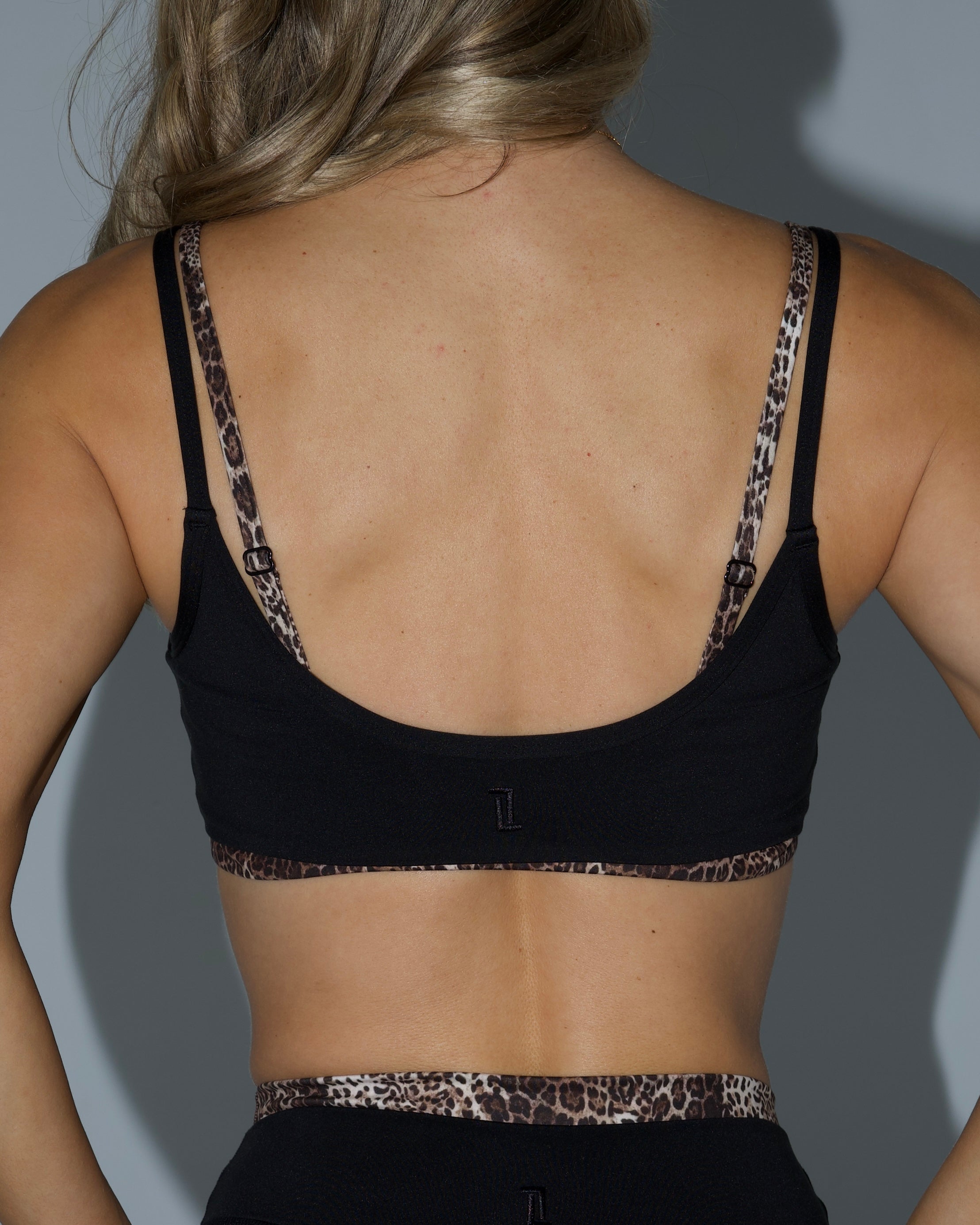 PRE-ORDER - Double Layer Scoop Bra - Wild Side & Black